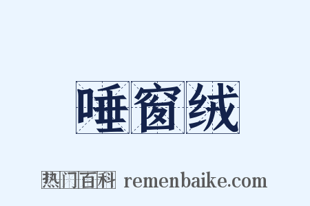 唾窗绒是什么意思的图片